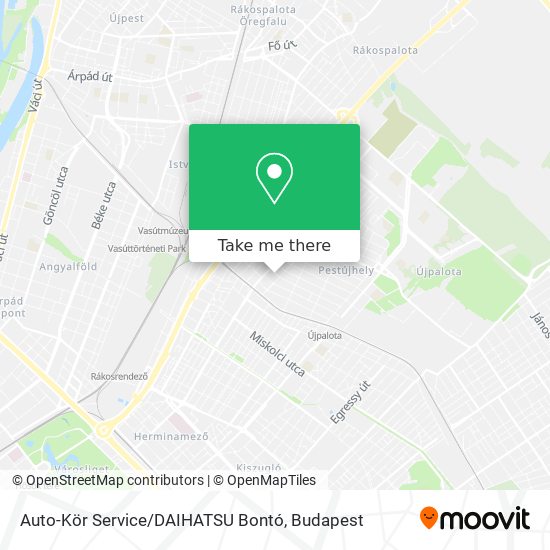 Auto-Kör Service / DAIHATSU Bontó map