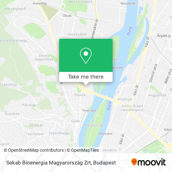 Sekab Bioenergia Magyarország Zrt map