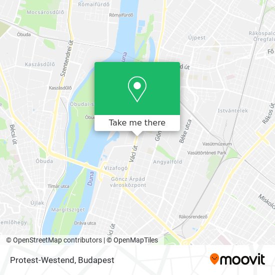 Protest-Westend map