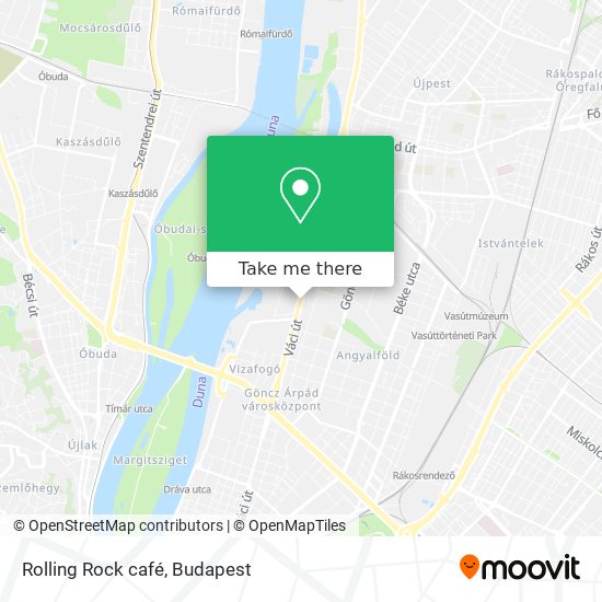 Rolling Rock café map