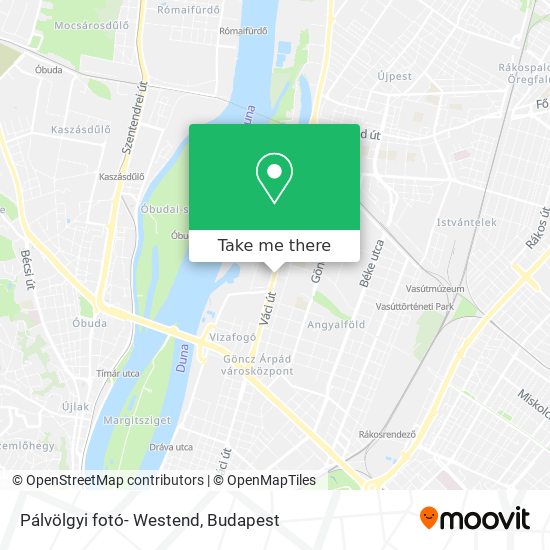 Pálvölgyi fotó- Westend map