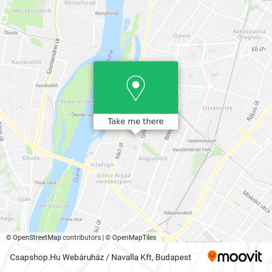 Csapshop.Hu Webáruház / Navalla Kft map