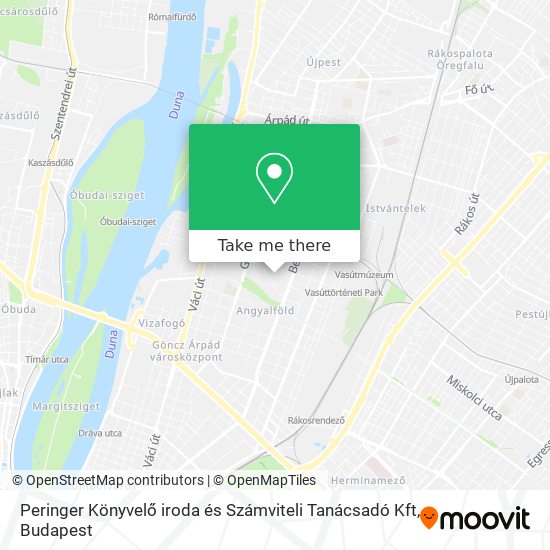 Peringer Könyvelő iroda és Számviteli Tanácsadó Kft map