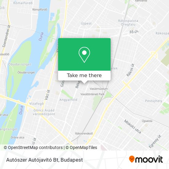 Autószer Autójavító Bt map