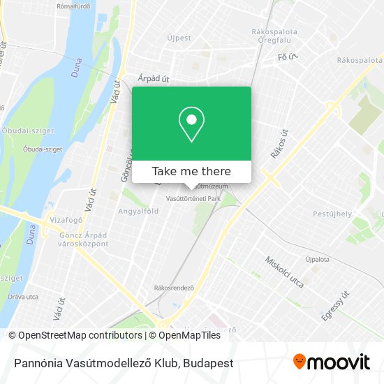 Pannónia Vasútmodellező Klub map