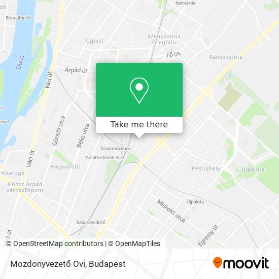 Mozdonyvezető Ovi map