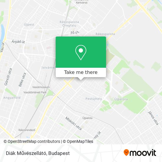 Diák Művészellátó map