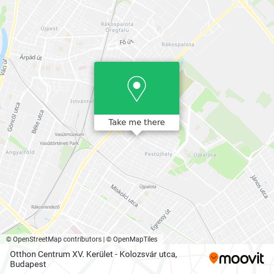 Otthon Centrum XV. Kerület - Kolozsvár utca map