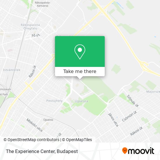 The Experience Center map