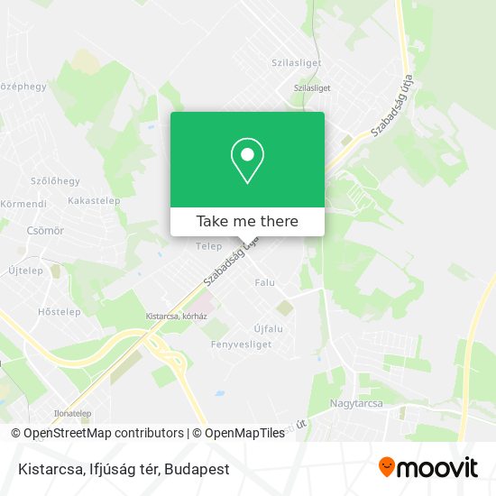Kistarcsa, Ifjúság tér map
