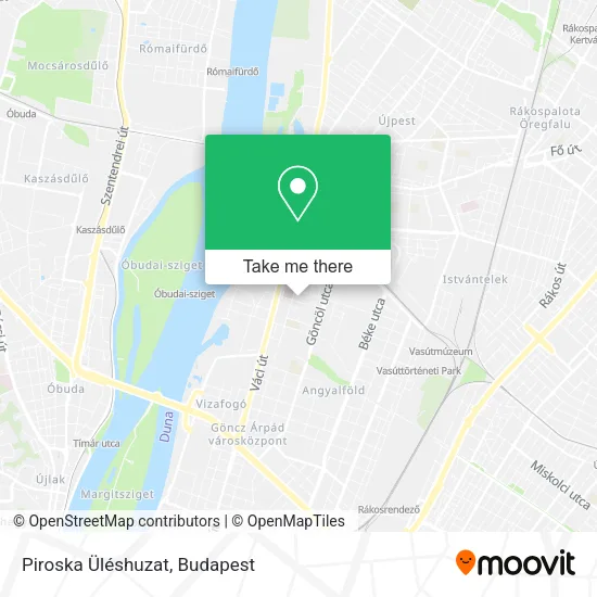 Piroska Üléshuzat map