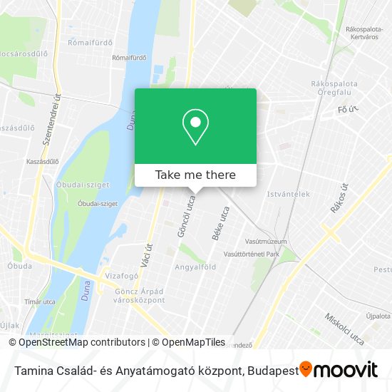 Tamina Család- és Anyatámogató központ map