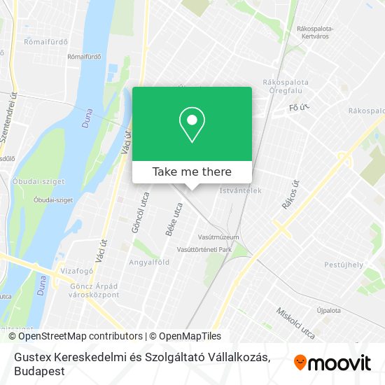 Gustex Kereskedelmi és Szolgáltató Vállalkozás map