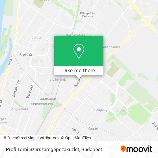 Profi Tomi Szerszámgépszaküzlet map