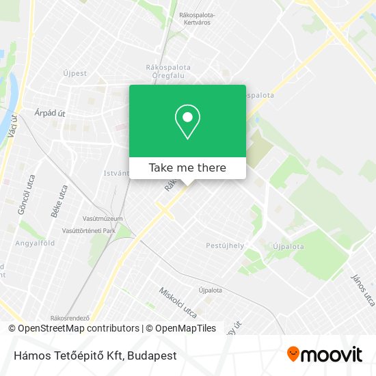 Hámos Tetőépitő Kft map