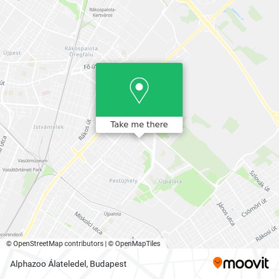 Alphazoo Álateledel map