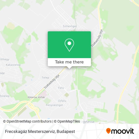 Frecskagáz Mesterszerviz map