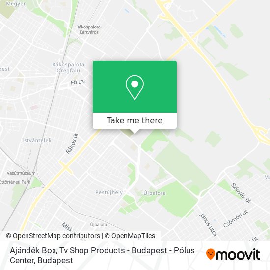 Ajándék Box, Tv Shop Products - Budapest - Pólus Center map