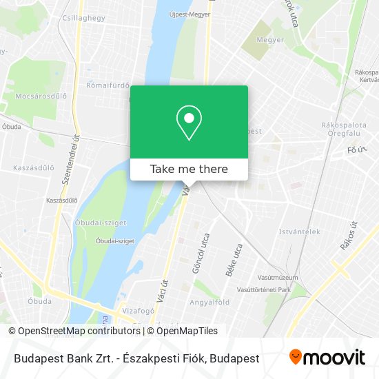 Budapest Bank Zrt. - Északpesti Fiók map