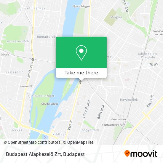 Budapest Alapkezelő Zrt map