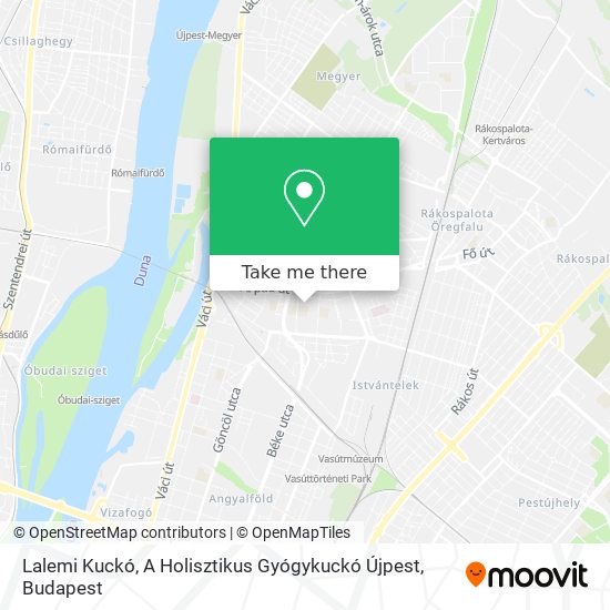 Lalemi Kuckó, A Holisztikus Gyógykuckó Újpest map