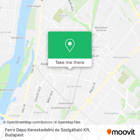 Ferro Depo Kereskedelmi és Szolgáltató Kft map