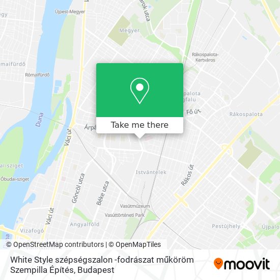 White Style szépségszalon -fodrászat műköröm Szempilla Építés map