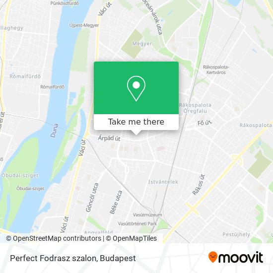 Perfect Fodrasz szalon map