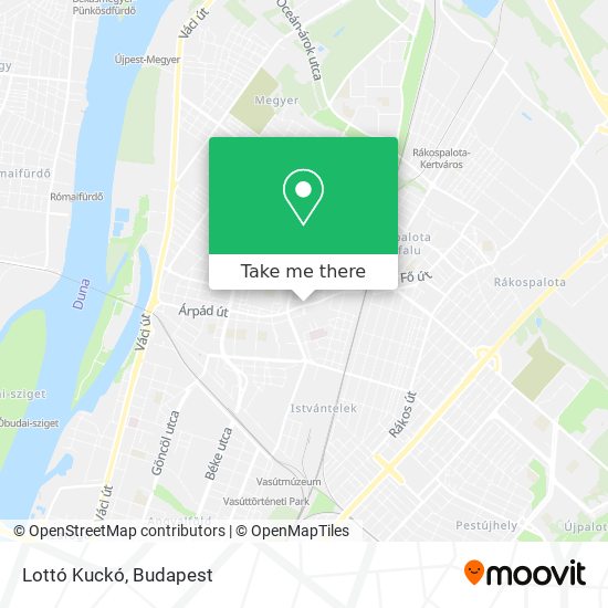 Lottó Kuckó map