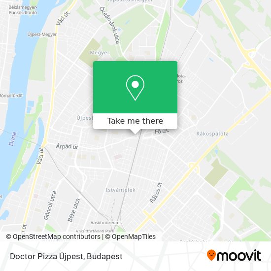 Doctor Pizza Újpest map