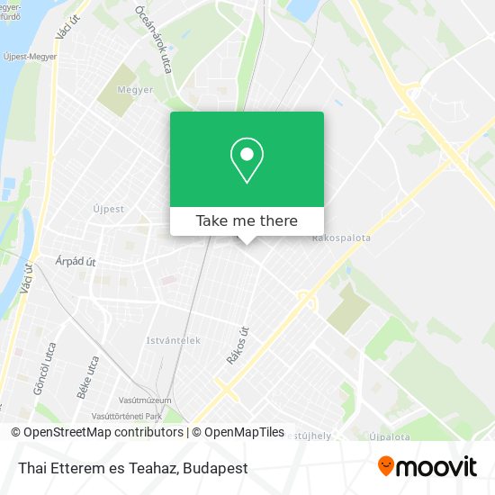 Thai Etterem es Teahaz map