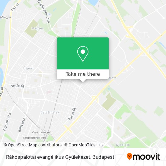 Rákospalotai evangélikus Gyülekezet map