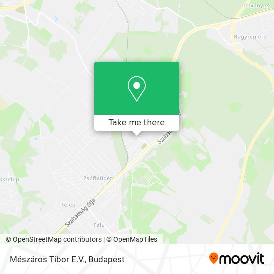 Mészáros Tibor E.V. map