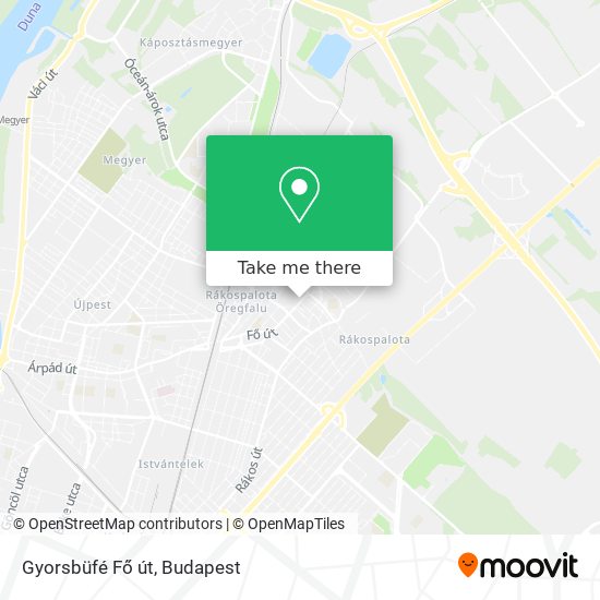 Gyorsbüfé Fő út map