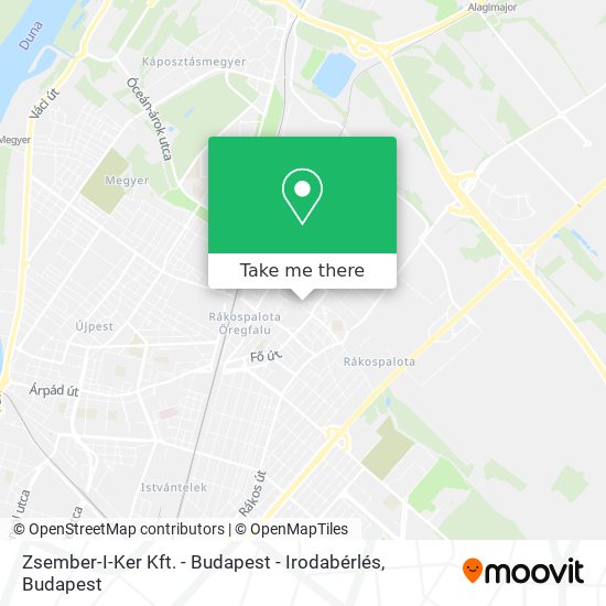 Zsember-I-Ker Kft. - Budapest - Irodabérlés map