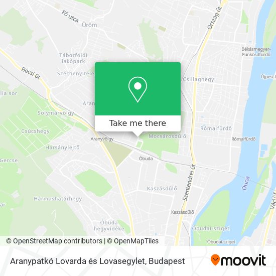 Aranypatkó Lovarda és Lovasegylet map