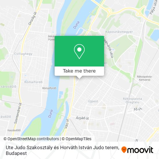 Ute Judo Szakosztály és Horváth István Judo terem map