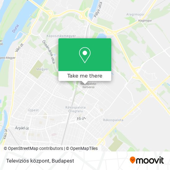 Televízíós központ map