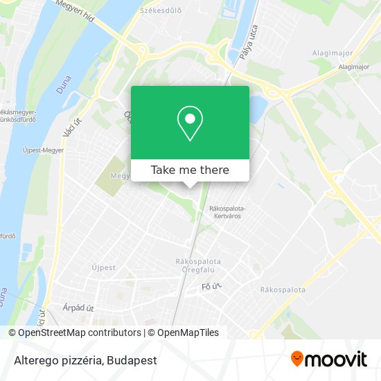 Alterego pizzéria map