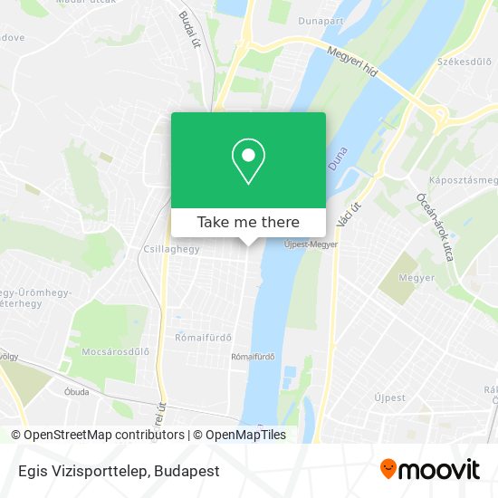 Egis Vizisporttelep map