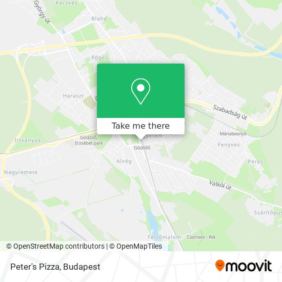 Peter's Pizza map