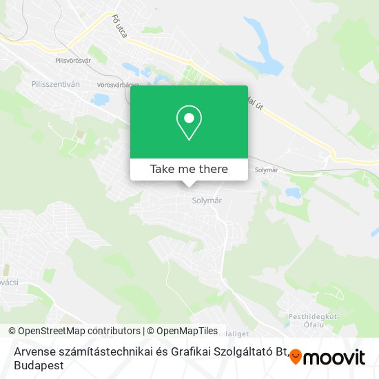 Arvense számítástechnikai és Grafikai Szolgáltató Bt map