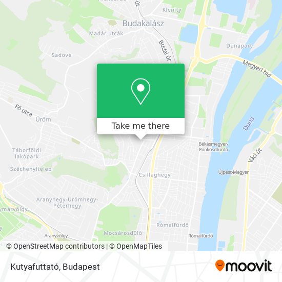 Kutyafuttató map