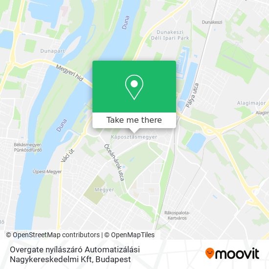 Overgate nyílászáró Automatizálási Nagykereskedelmi Kft map