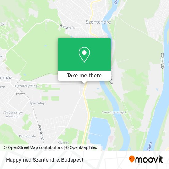 Happymed Szentendre map