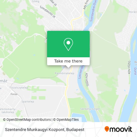 Szentendre Munkaugyi Kozpont map