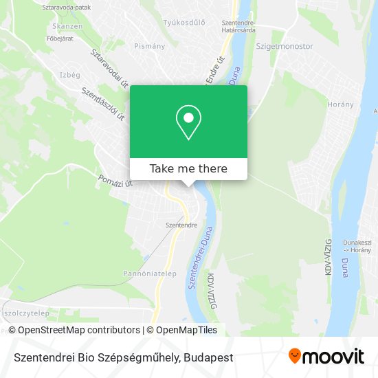 Szentendrei Bio Szépségműhely map