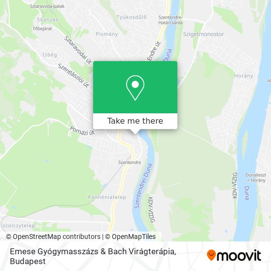 Emese Gyógymasszázs & Bach Virágterápia map