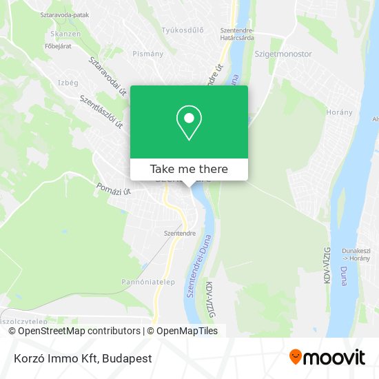 Korzó Immo Kft map