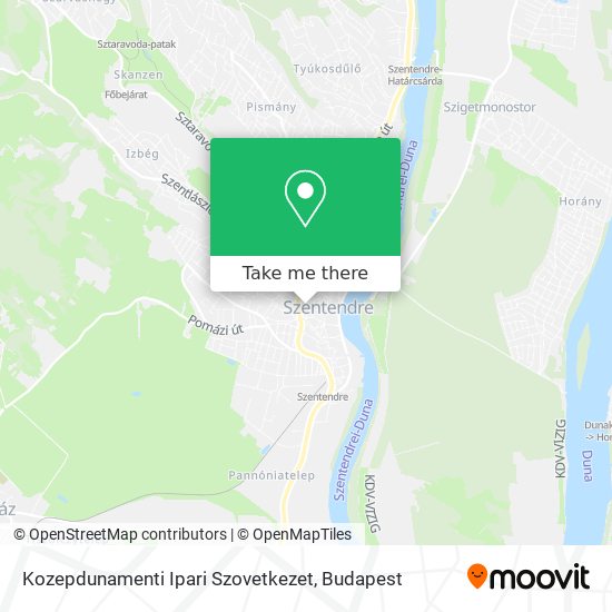 Kozepdunamenti Ipari Szovetkezet map